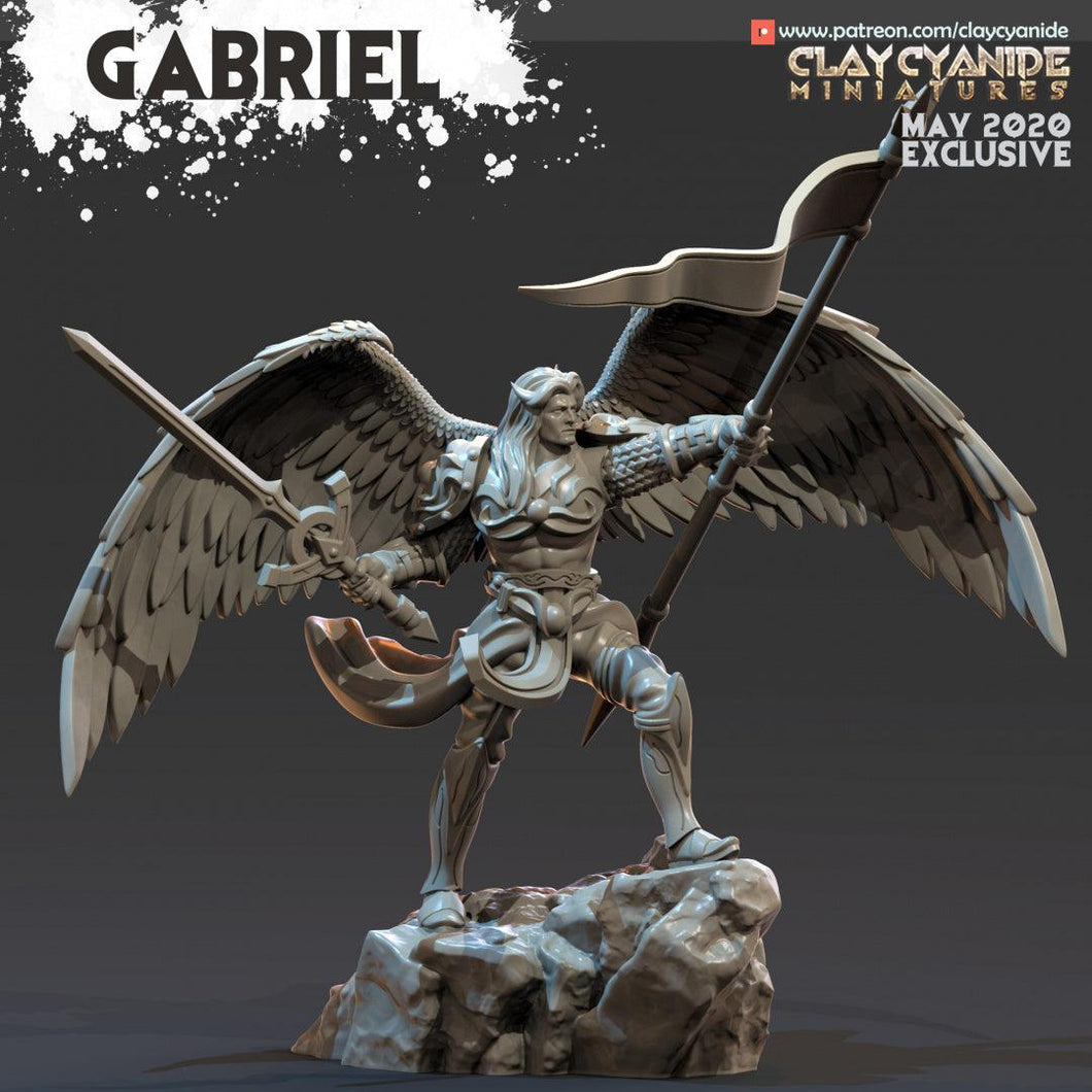 3D Printed Clay Cyanide Archangel Gabriel Angels VS Demons Ragnarok D&D - Charming Terrain