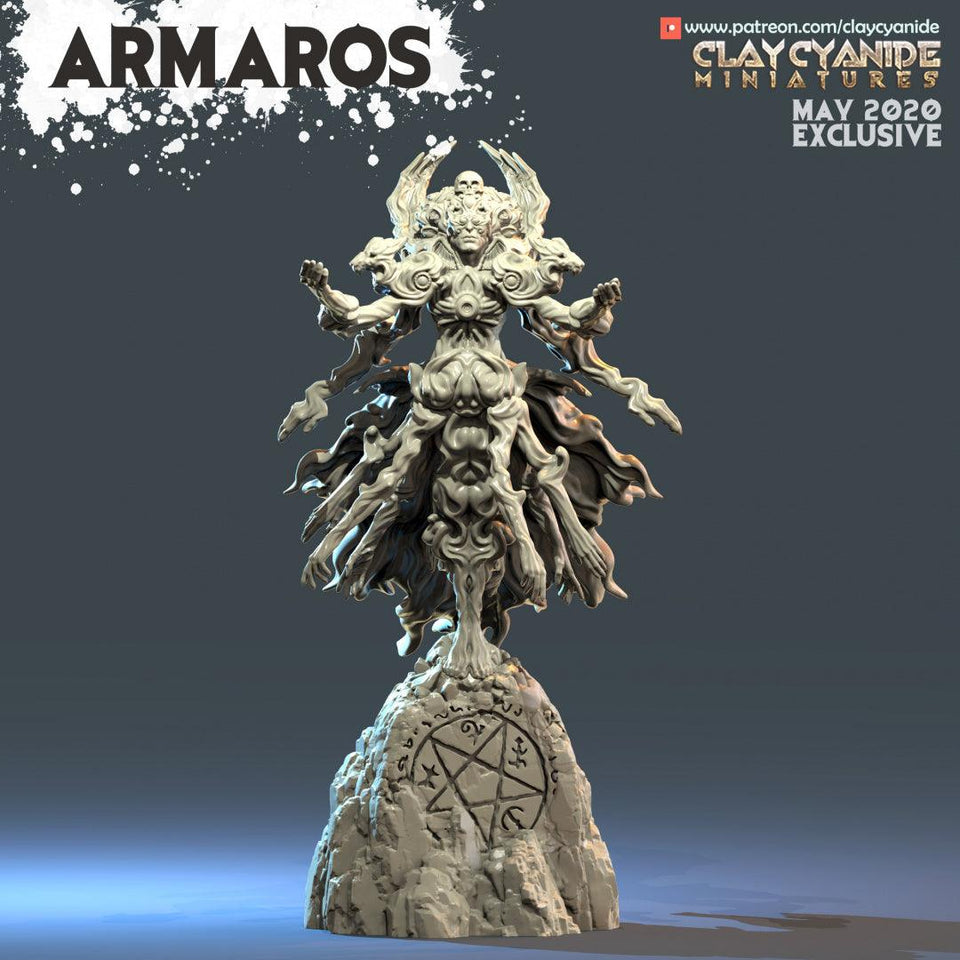3D Printed Clay Cyanide Armaros Angels VS Demons Ragnarok D&D - Charming Terrain