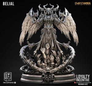 3D Printed Clay Cyanide Belial Princes of Hell Ragnarok D&D - Charming Terrain