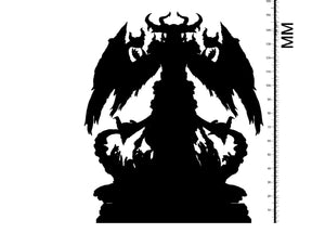3D Printed Clay Cyanide Belial Princes of Hell Ragnarok D&D - Charming Terrain