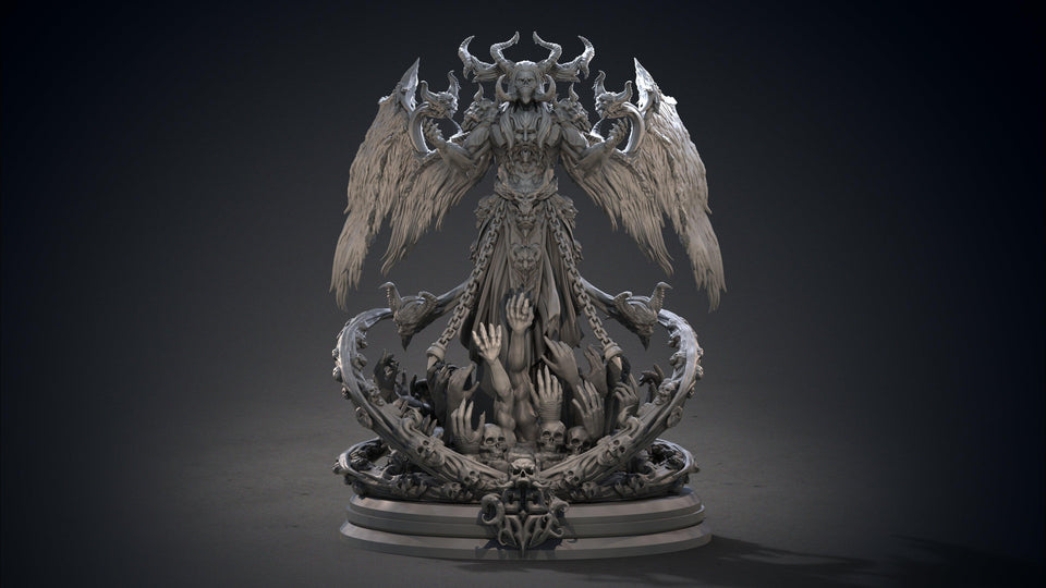 3D Printed Clay Cyanide Belial Princes of Hell Ragnarok D&D - Charming Terrain