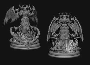 3D Printed Clay Cyanide Belial Princes of Hell Ragnarok D&D - Charming Terrain