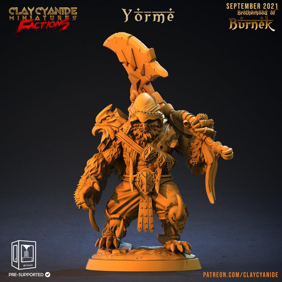 3D Printed Clay Cyanide Burneks Birdmen Owlmen Factions Ragnarok D&D - Charming Terrain