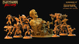 3D Printed Clay Cyanide Burneks Birdmen Owlmen Factions Ragnarok D&D - Charming Terrain