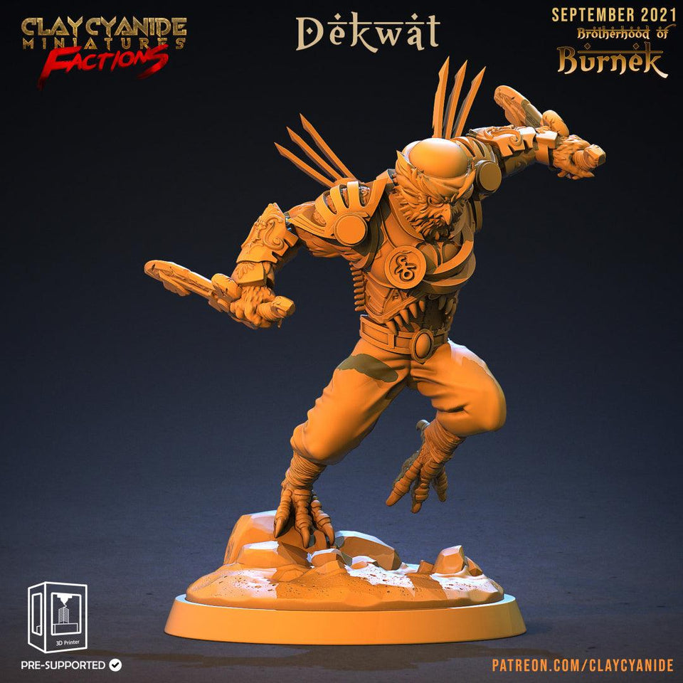 3D Printed Clay Cyanide Burneks Birdmen Owlmen Factions Ragnarok D&D - Charming Terrain