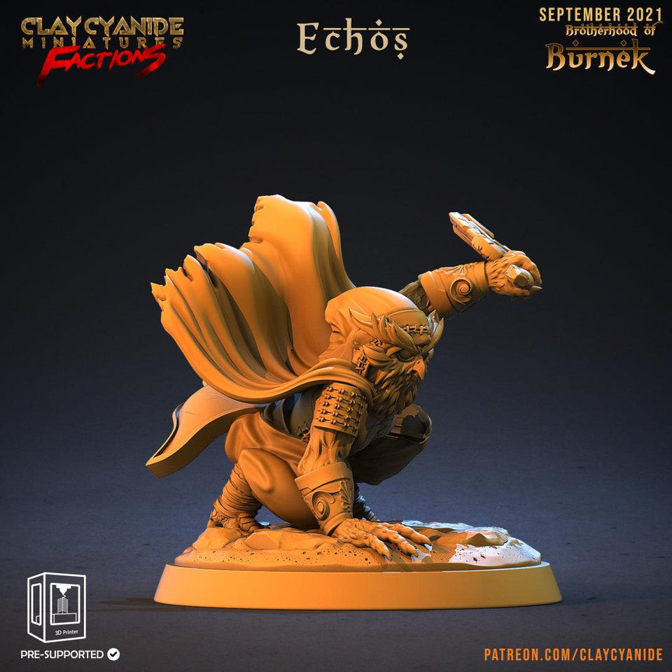 3D Printed Clay Cyanide Burneks Birdmen Owlmen Factions Ragnarok D&D - Charming Terrain