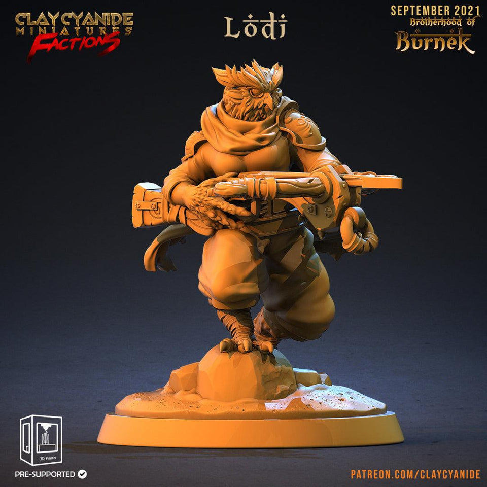 3D Printed Clay Cyanide Burneks Birdmen Owlmen Factions Ragnarok D&D - Charming Terrain