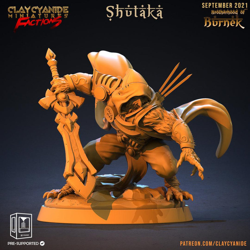 3D Printed Clay Cyanide Burneks Birdmen Owlmen Factions Ragnarok D&D - Charming Terrain