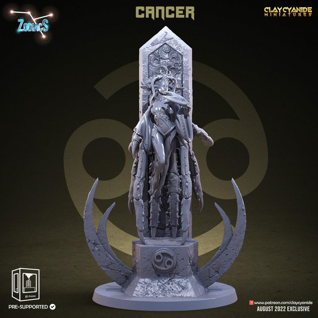 3D Printed Clay Cyanide Cancer Zodics 28mm-32mm Ragnarok D&D - Charming Terrain