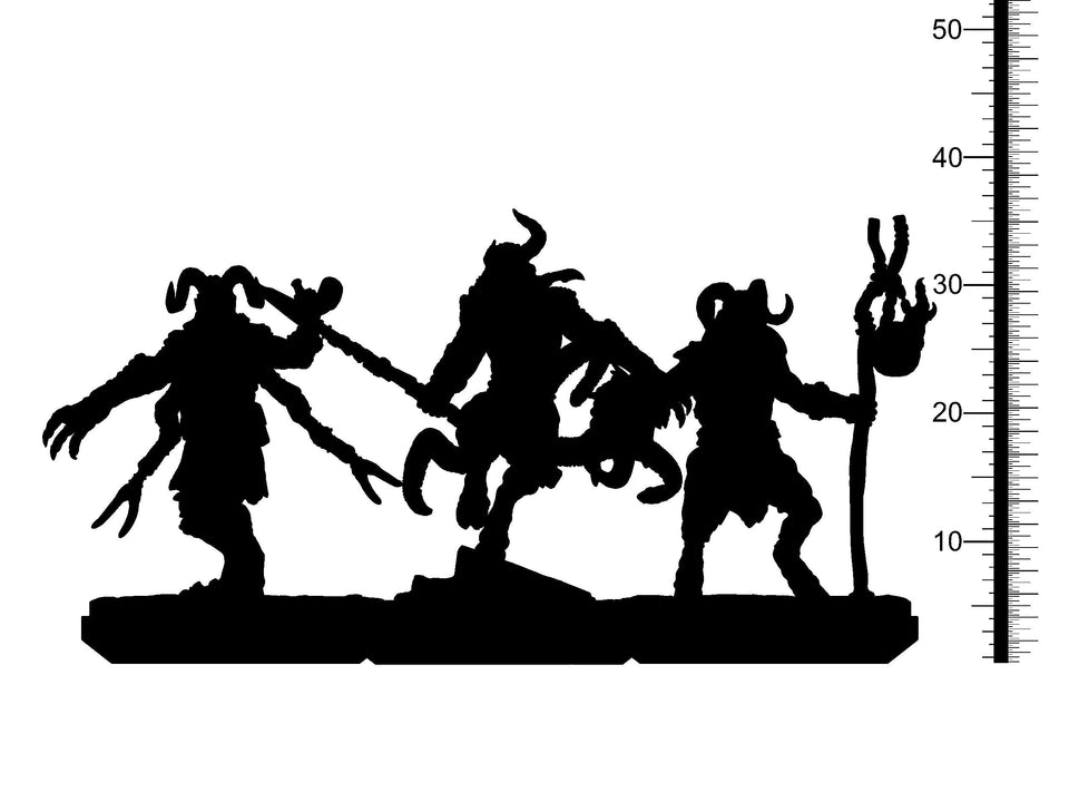 3D Printed Clay Cyanide Cursed Satyrs Wrath of Gods Ragnarok D&D - Charming Terrain