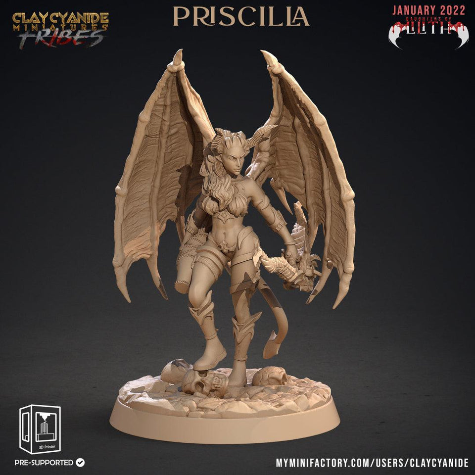 3D Printed Clay Cyanide Daughters of Lilith Tribes Factions Ragnarok D&D - Charming Terrain