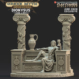 3D Printed Clay Cyanide Dionysus Greek Myth Gods and Goddesses Ragnarok D&D - Charming Terrain