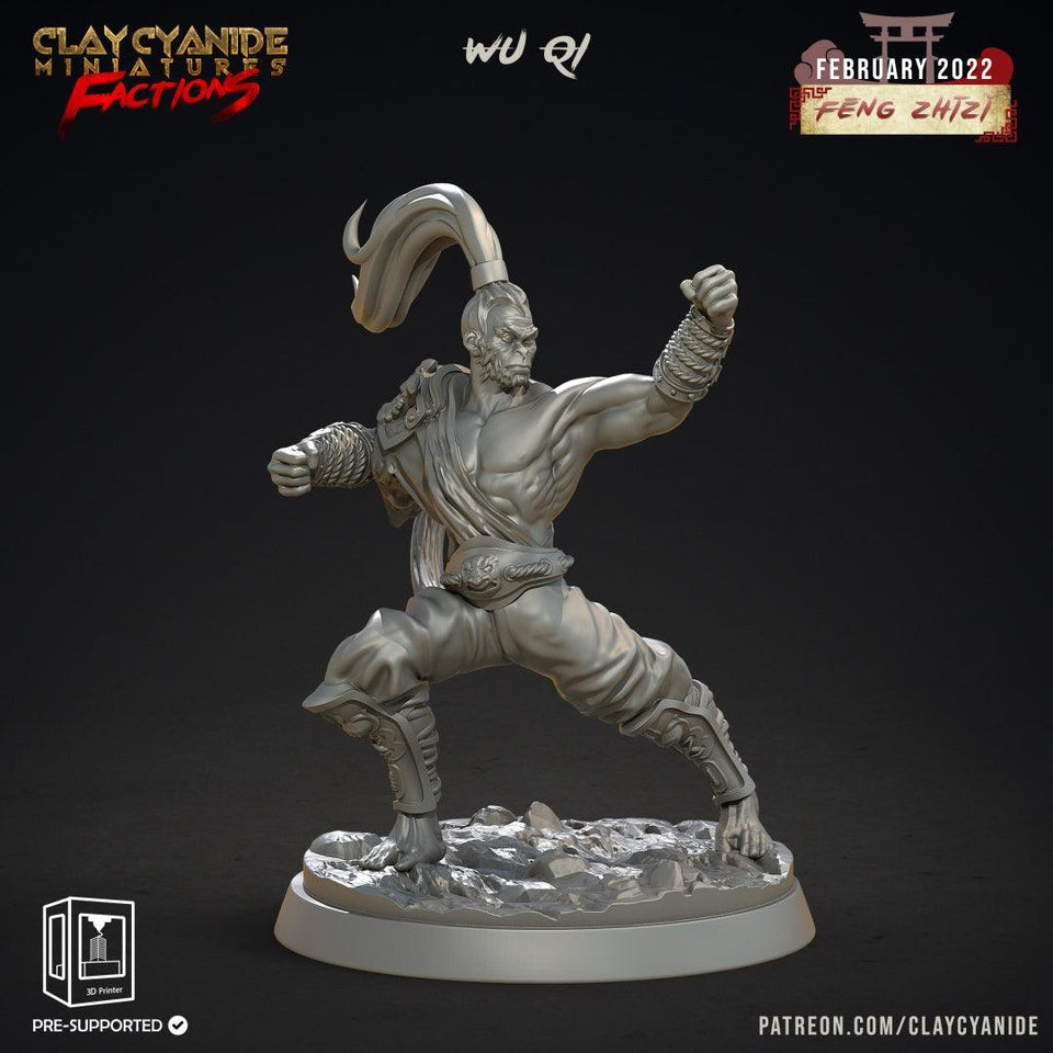 3D Printed Clay Cyanide Feng Zhizi Gorilla Men Tribes Factions Ragnarok D&D - Charming Terrain