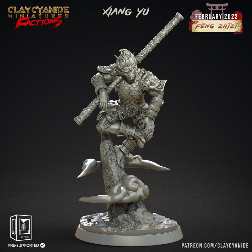 3D Printed Clay Cyanide Feng Zhizi Gorilla Men Tribes Factions Ragnarok D&D - Charming Terrain