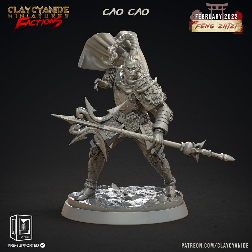 3D Printed Clay Cyanide Feng Zhizi Gorilla Men Tribes Factions Ragnarok D&D - Charming Terrain