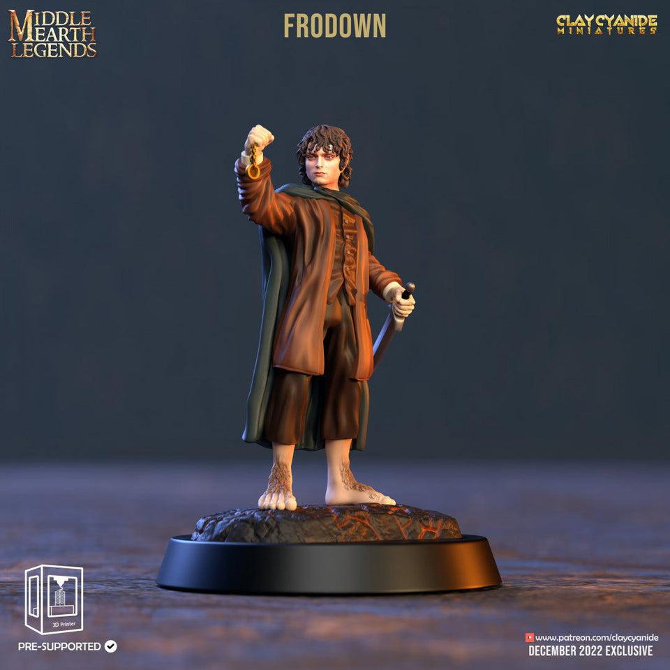 3D Printed Clay Cyanide Frodown Middle Earth Legends 28 32 mm D&D - Charming Terrain