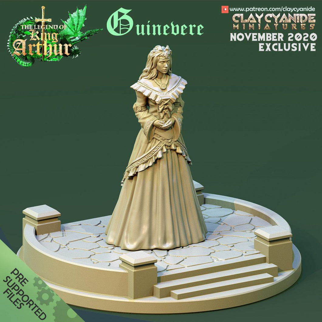 3D Printed Clay Cyanide Guinevere The Legend of King Arthur Ragnarok D&D - Charming Terrain