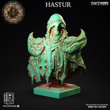 3D Printed Clay Cyanide Hastur Bust Great Old Gods Ragnarok D&D - Charming Terrain