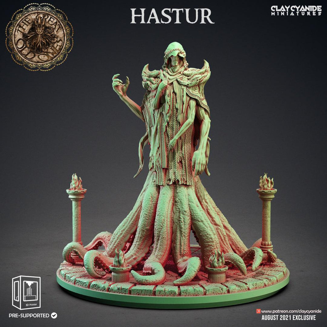 3D Printed Clay Cyanide Hastur Great Old Gods Ragnarok D&D - Charming Terrain