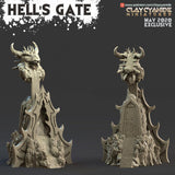 3D Printed Clay Cyanide Hell's Gate Portal Angels VS Demons Ragnarok D&D - Charming Terrain