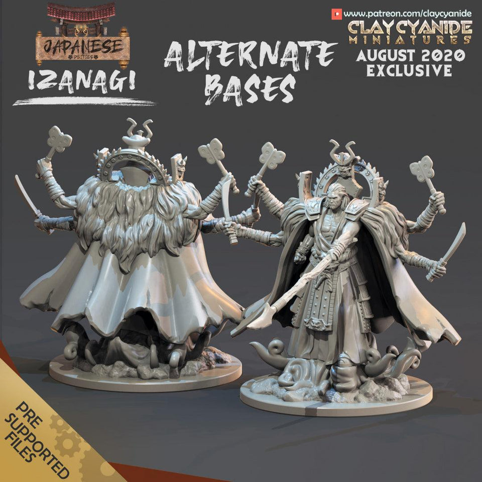 3D Printed Clay Cyanide Izanagi Alternate Japanese Deities Ragnarok D&D - Charming Terrain