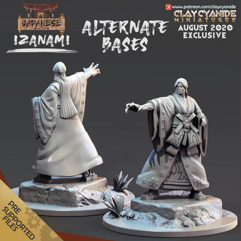 3D Printed Clay Cyanide Izanami Alternate Japanese Deities Ragnarok D&D - Charming Terrain