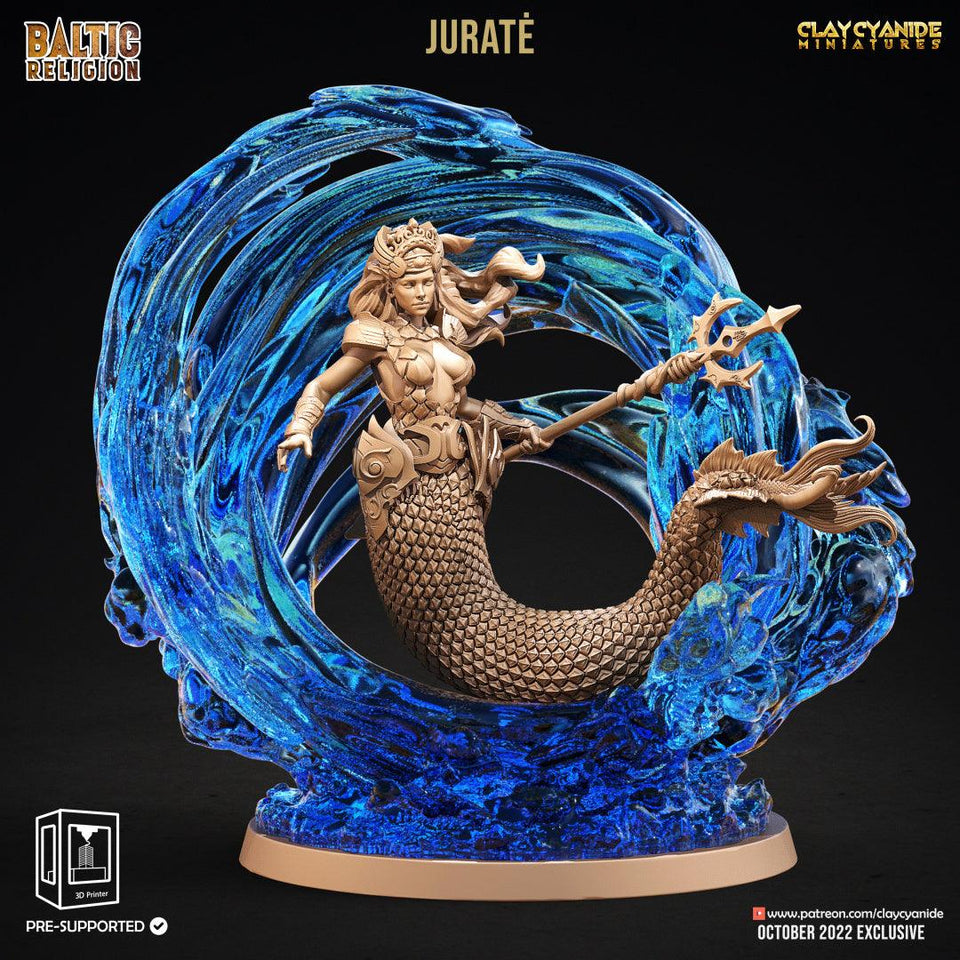 3D Printed Clay Cyanide Jurate Baltic Religion 28mm-32mm Ragnarok D&D - Charming Terrain