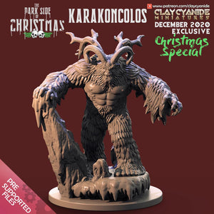 3D Printed Clay Cyanide Karakoncolos The Dark Side of Christmas 28mm-32mm Ragnarok D&D - Charming Terrain