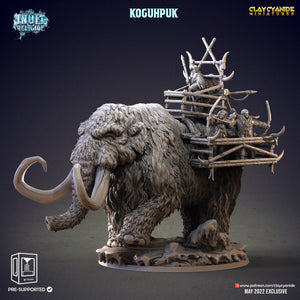 3D Printed Clay Cyanide Koguhpuk Inuit Religion Ragnarok D&D - Charming Terrain