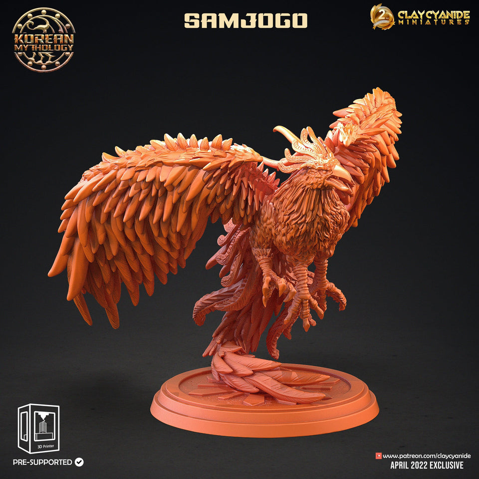 3D Printed Clay Cyanide Korean Mythology Full Set Ragnarok D&D - Charming Terrain