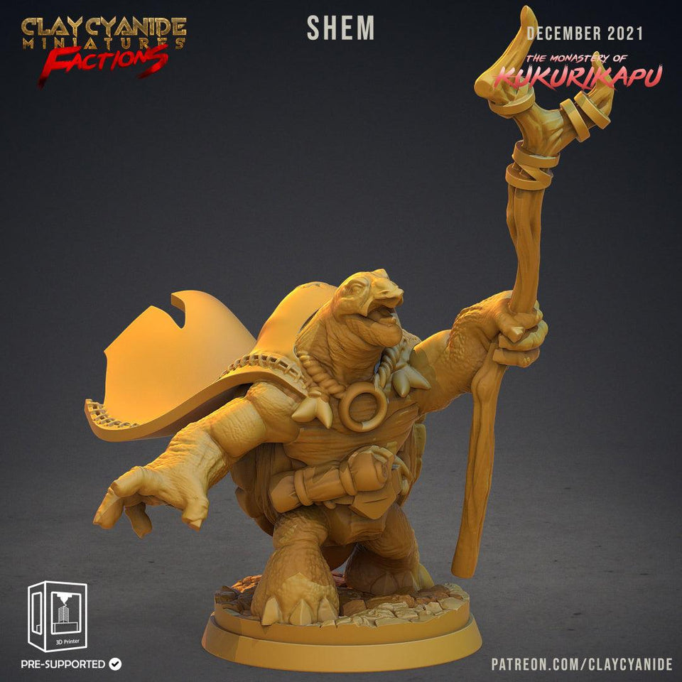 3D Printed Clay Cyanide Kukurikapu Monastery of Turtle-folk Factions Ragnarok D&D - Charming Terrain