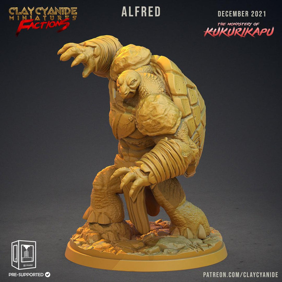3D Printed Clay Cyanide Kukurikapu Monastery of Turtle-folk Factions Ragnarok D&D - Charming Terrain