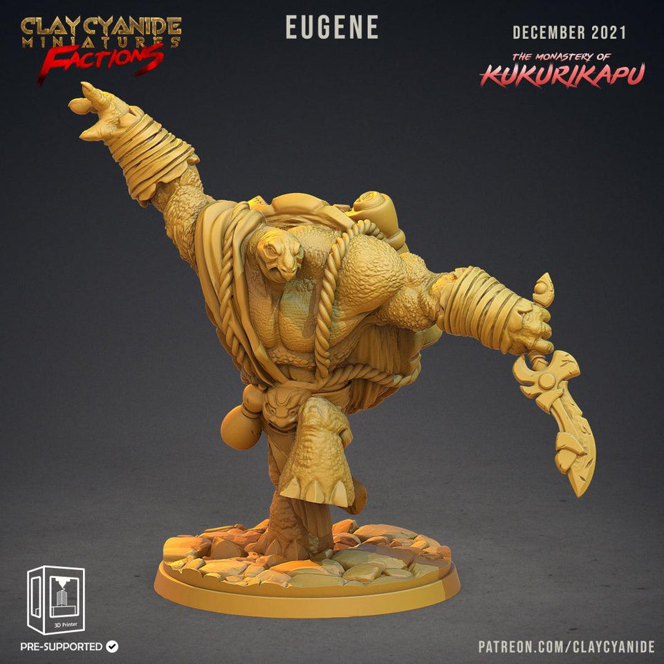 3D Printed Clay Cyanide Kukurikapu Monastery of Turtle-folk Factions Ragnarok D&D - Charming Terrain
