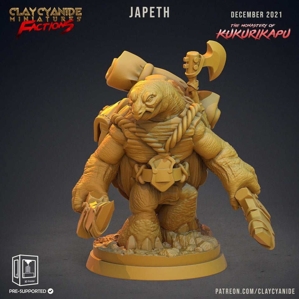 3D Printed Clay Cyanide Kukurikapu Monastery of Turtle-folk Factions Ragnarok D&D - Charming Terrain