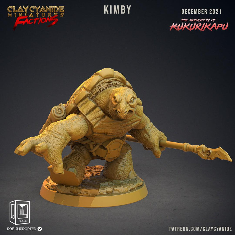 3D Printed Clay Cyanide Kukurikapu Monastery of Turtle-folk Factions Ragnarok D&D - Charming Terrain