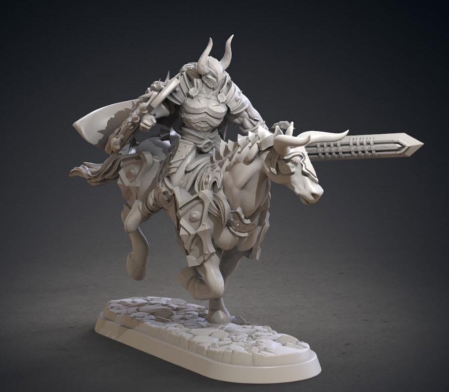 3D Printed Clay Cyanide Kupalords Deathknights Godslayers Tribes Factions Ragnarok D&D - Charming Terrain