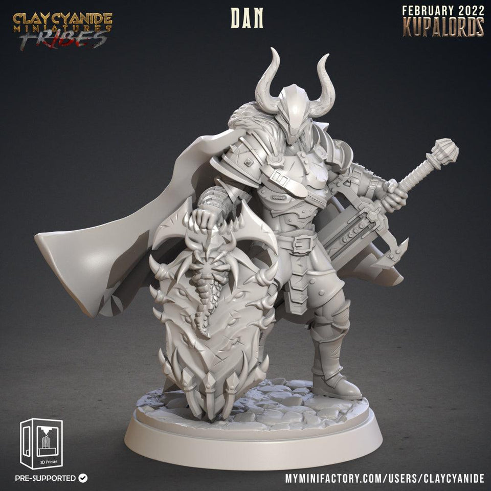 3D Printed Clay Cyanide Kupalords Deathknights Godslayers Tribes Factions Ragnarok D&D - Charming Terrain