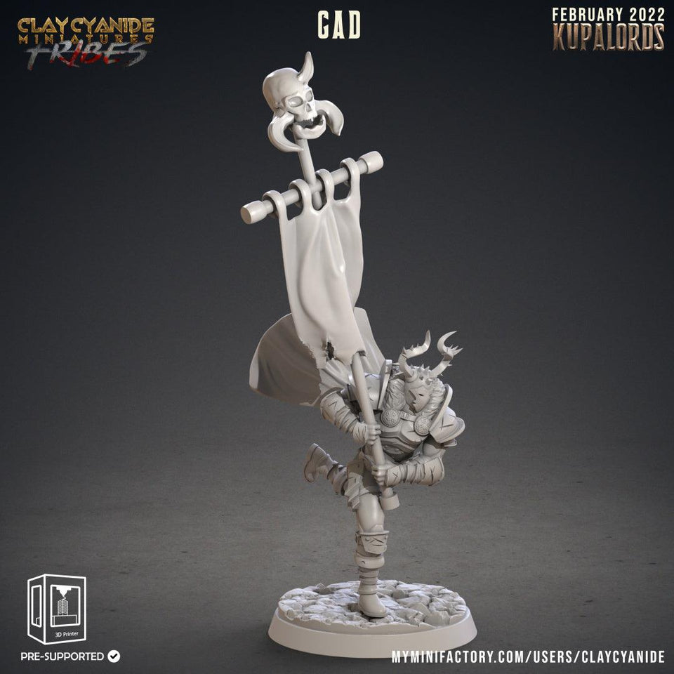 3D Printed Clay Cyanide Kupalords Deathknights Godslayers Tribes Factions Ragnarok D&D - Charming Terrain
