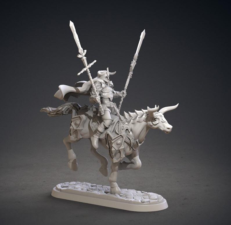 3D Printed Clay Cyanide Kupalords Deathknights Godslayers Tribes Factions Ragnarok D&D - Charming Terrain