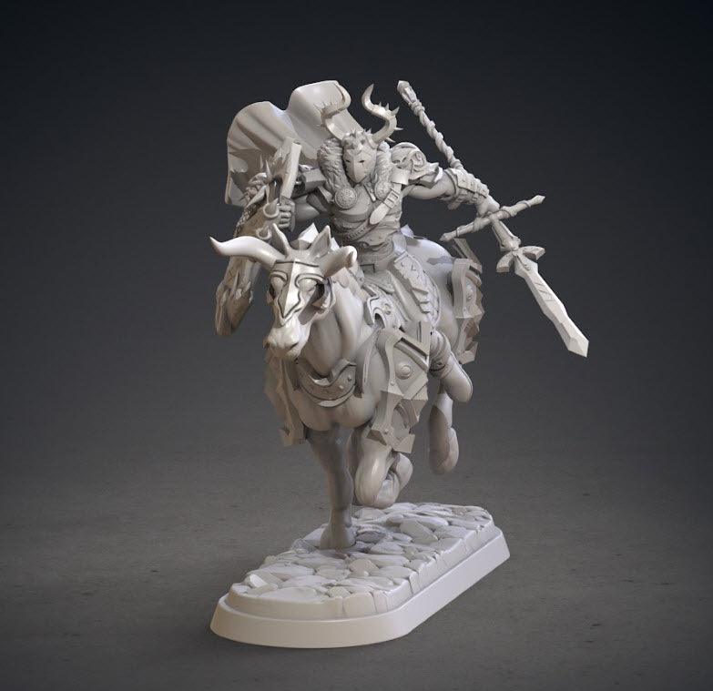 3D Printed Clay Cyanide Kupalords Deathknights Godslayers Tribes Factions Ragnarok D&D - Charming Terrain