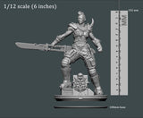 3D Printed Clay Cyanide Large Figure Lady Apokalypse Ragnarok D&D - Charming Terrain