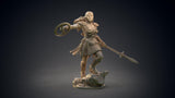 3D Printed Clay Cyanide Large Figure Sheena, Warrior Queen Ragnarok D&D - Charming Terrain