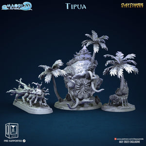 3D Printed Clay Cyanide Maori Mythos Set Ragnarok D&D - Charming Terrain