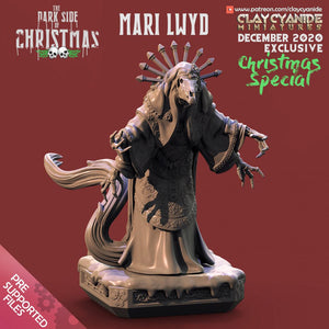 3D Printed Clay Cyanide Mari Lwyd The Dark Side of Christmas 28mm-32mm Ragnarok D&D - Charming Terrain