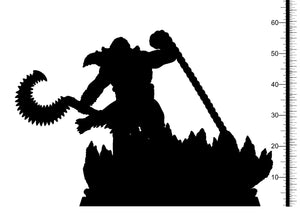 3D Printed Clay Cyanide Maui Maori Mythos 28mm-32mm Ragnarok D&D - Charming Terrain