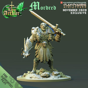 3D Printed Clay Cyanide Mordred The Legend of King Arthur Ragnarok D&D - Charming Terrain