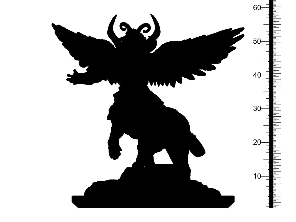 3D Printed Clay Cyanide Nergal Wrath of Gods Ragnarok D&D - Charming Terrain
