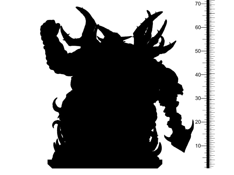 3D Printed Clay Cyanide Plague Golem Wrath of Gods Ragnarok D&D - Charming Terrain