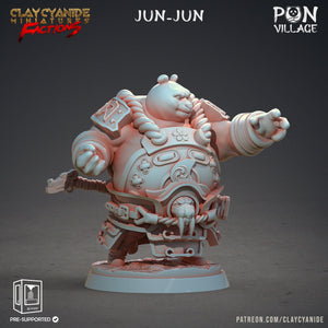 3D Printed Clay Cyanide Pon Village Pandas Tribes Factions Ragnarok D&D - Charming Terrain