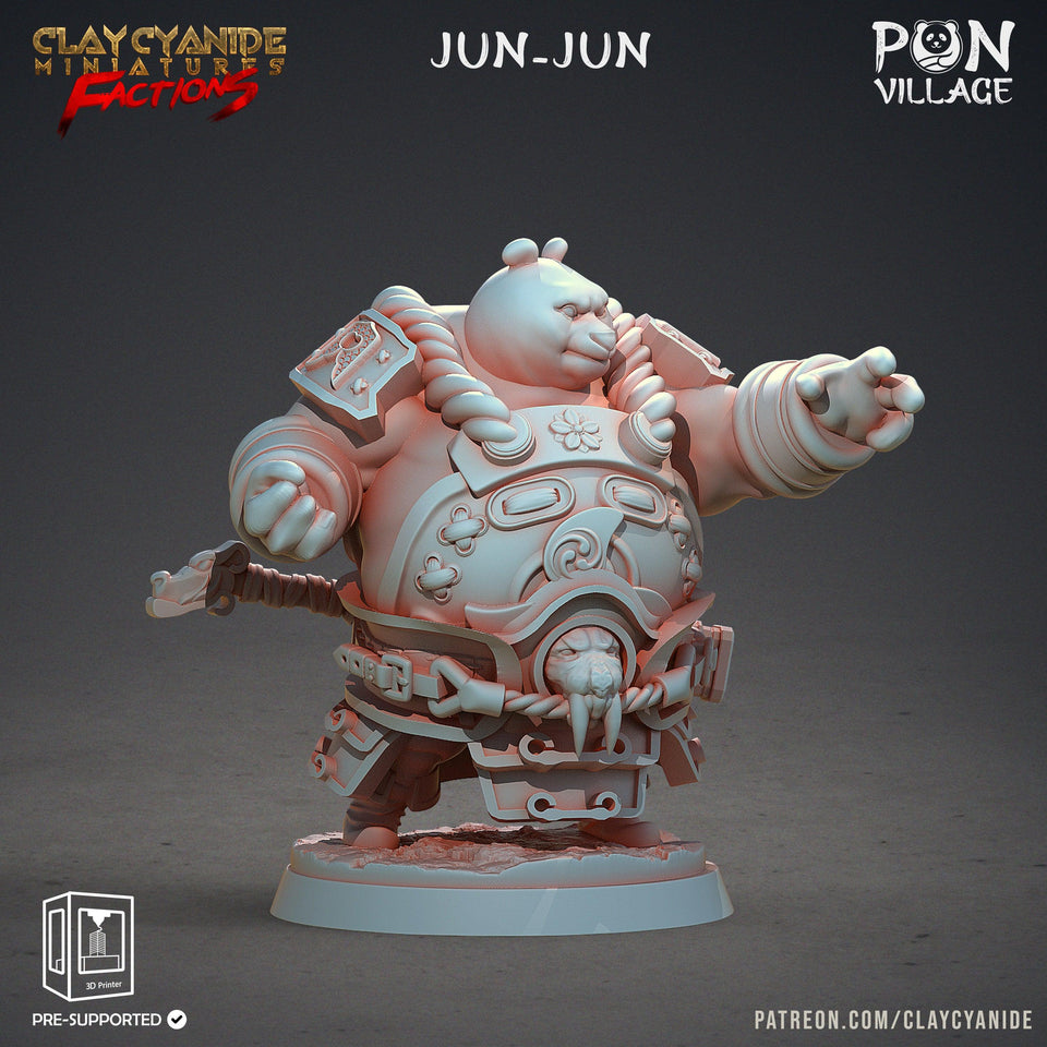 3D Printed Clay Cyanide Pon Village Pandas Tribes Factions Ragnarok D&D - Charming Terrain